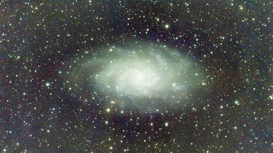 Messier 33 RAW image